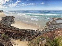 em View of ocean pools and beach Fraser Panorama CR