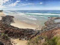 em View of ocean pools and beach Fraser Panorama CR