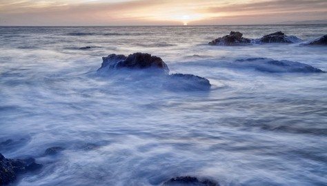 8-Cambria Beach at Sunset