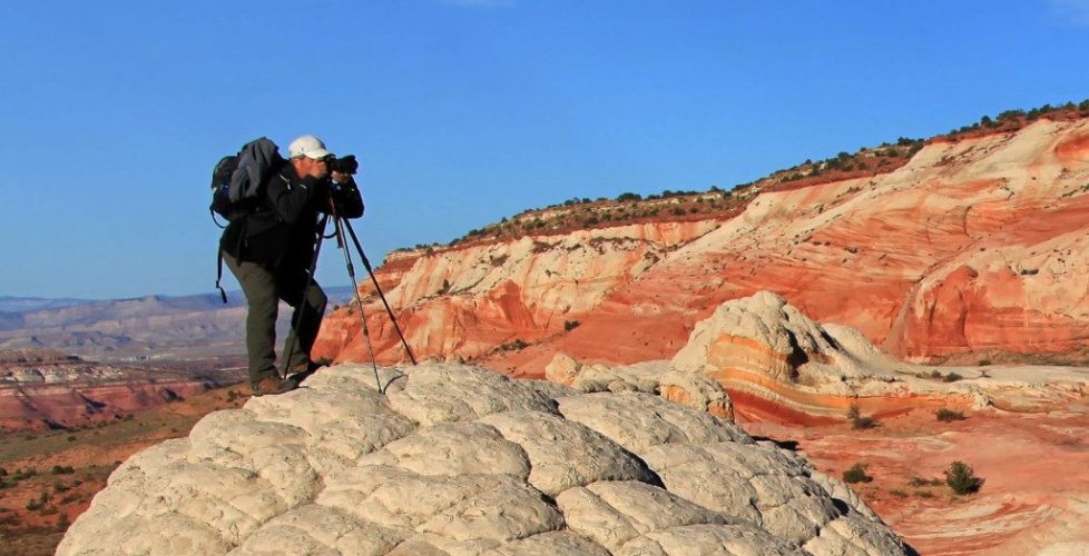 1-Shane Berry photographing at White Pockets