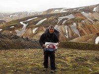 Shane Berry Hiking The Landmannalauga in Iceland