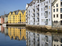 35-Port of Alesund on Hurtigruten coastal ferry