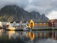 41-Town of Svolvaer on Norwegian coast